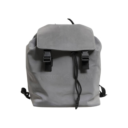 Dolce & Gabbana Gray Palermo Reflector Buckles Drawstring Backpack Bag Dolce & Gabbana