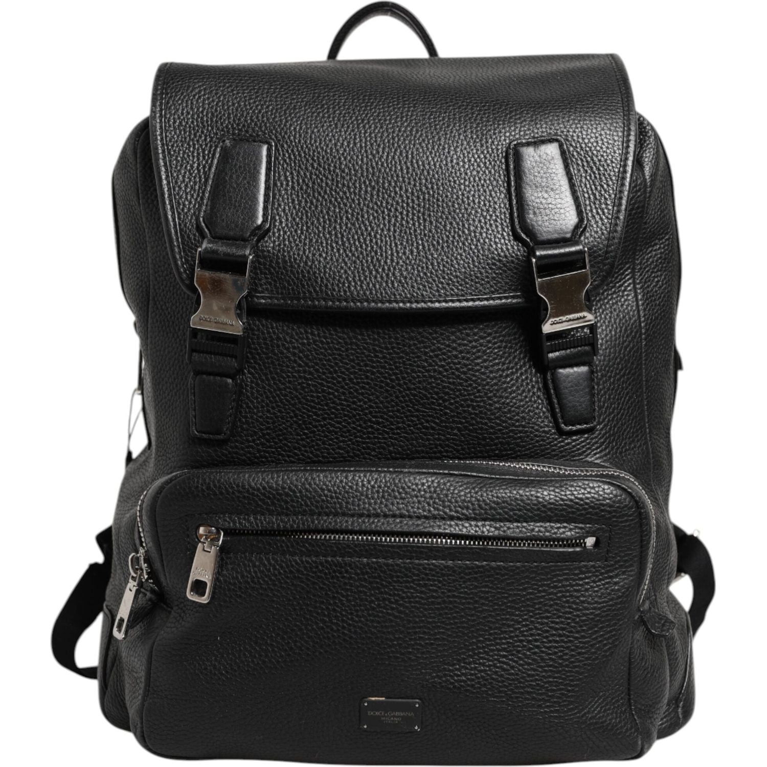 Front view with bag zipped and handles upright.