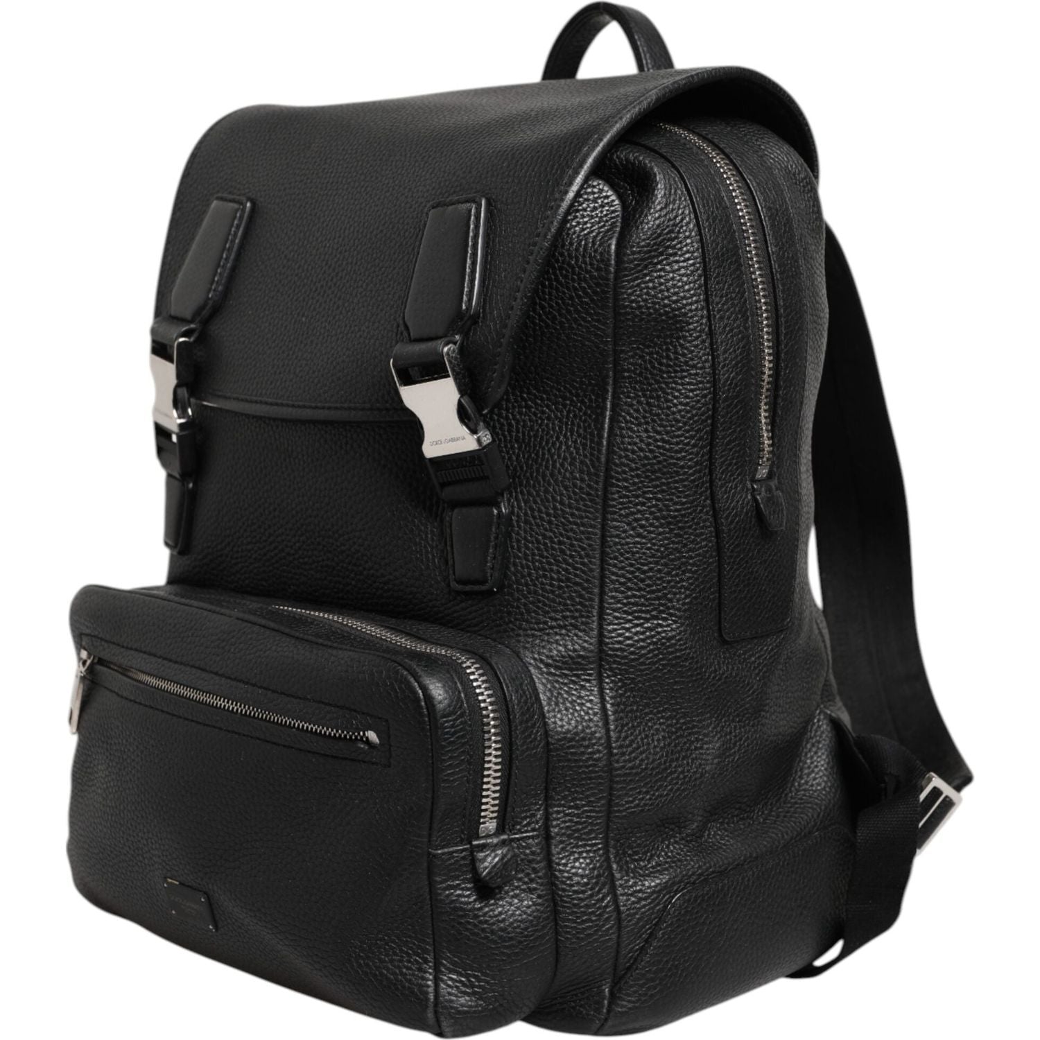Front view with bag zipped and handles upright.