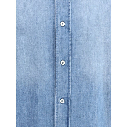 Brunello Cucinelli Light Blue Denim Shirt