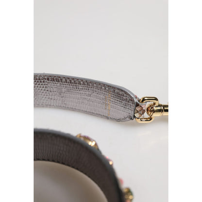 Dolce & Gabbana Multicolor Embellished Handbag Shoulder Strap Dolce & Gabbana
