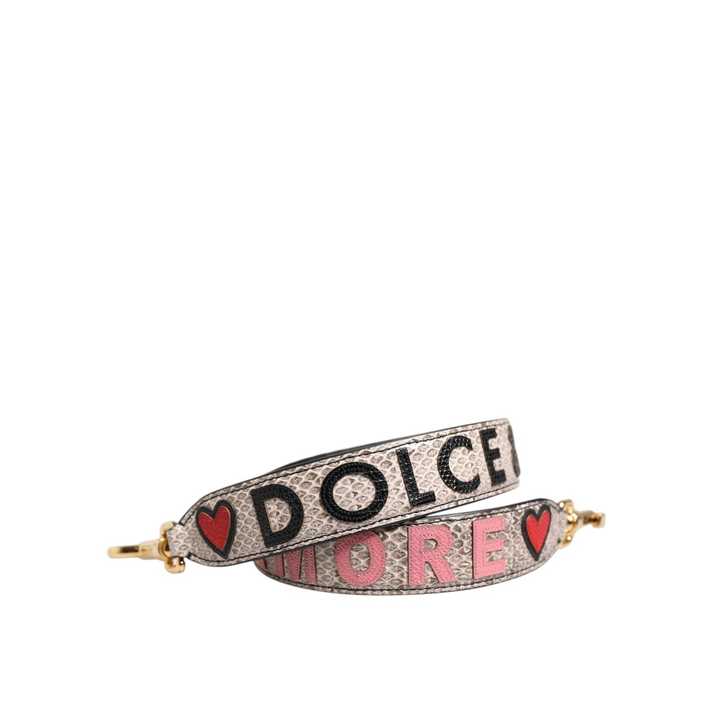 Dolce & Gabbana Multicolor DG AMORE Patch Bag Accessory Shoulder Strap Dolce & Gabbana
