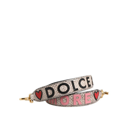 Dolce & Gabbana Multicolor DG AMORE Patch Bag Accessory Shoulder Strap Dolce & Gabbana