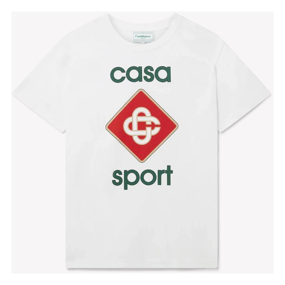 Casablanca White Cotton T-Shirt
