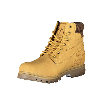 Carrera Yellow Polyester Lace-Up Boots Carrera