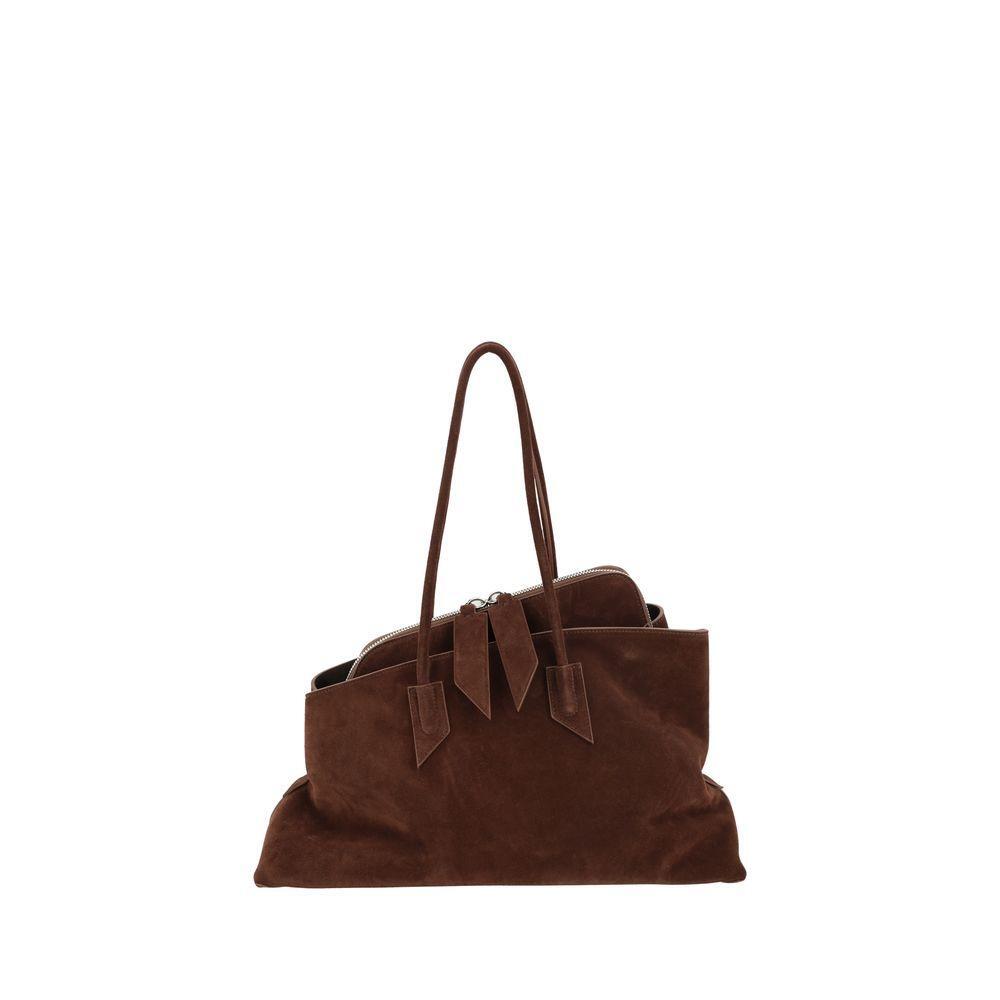 Front view with bag zipped and handles upright.