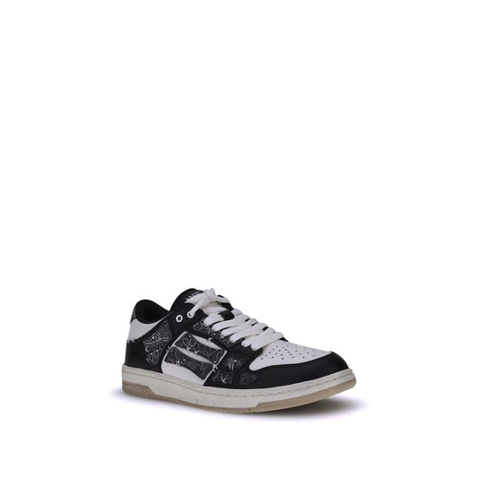 Amiri Bandana Skel Sneakers with lace-up closure, bandana motif, and logo on sole for bold style.