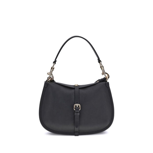 Etro Black Calf Leather Bos Taurus Shoulder Bag