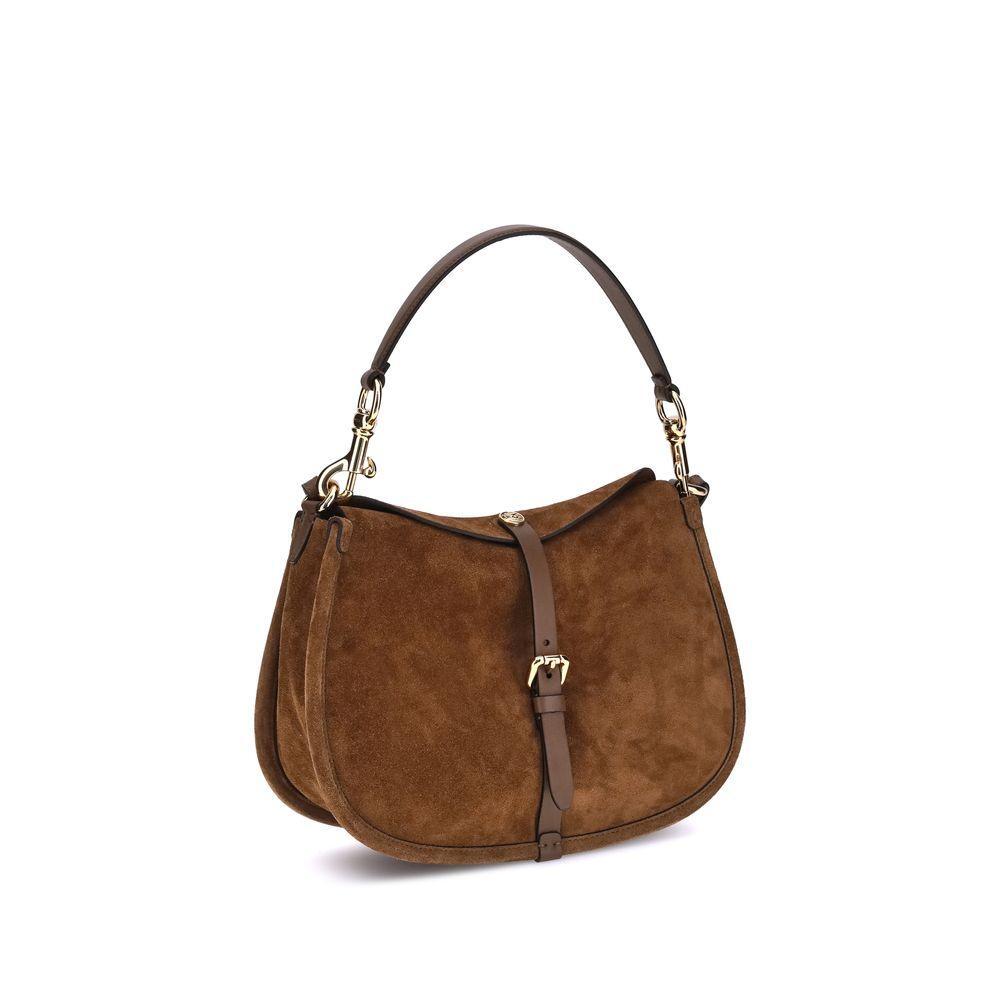 Front view with bag zipped and handles upright.