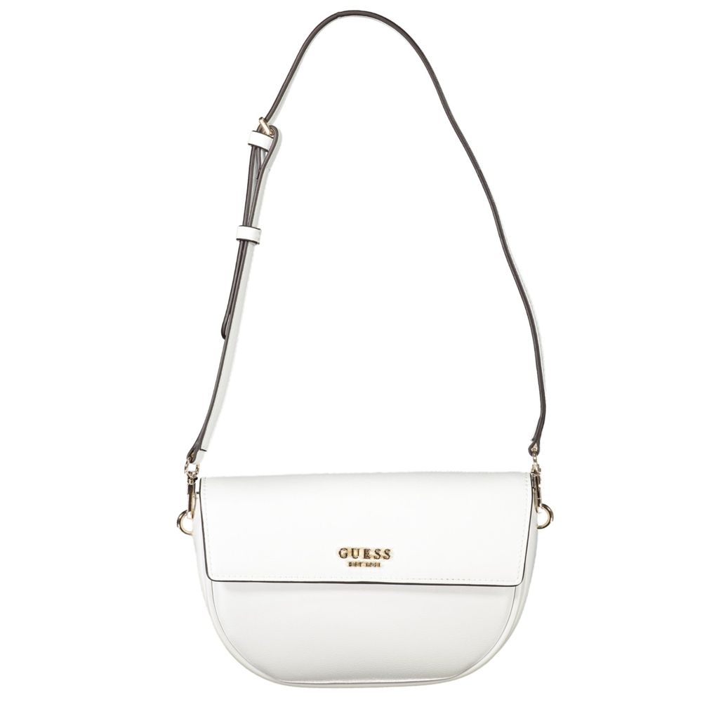Guess Jeans White Polyethylene Women Handbag with adjustable strap