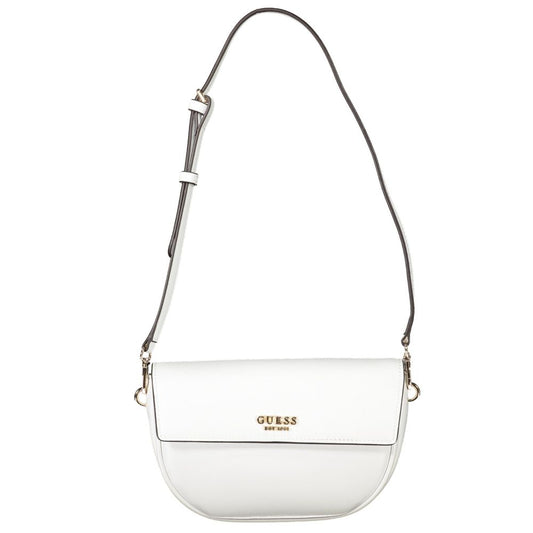 Guess Jeans White Polyethylene Women Handbag with adjustable strap