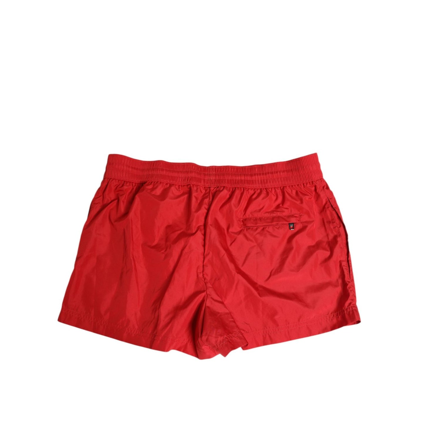 Dolce & Gabbana Red Drawstring Beachwear Men Shorts Swimwear Dolce & Gabbana