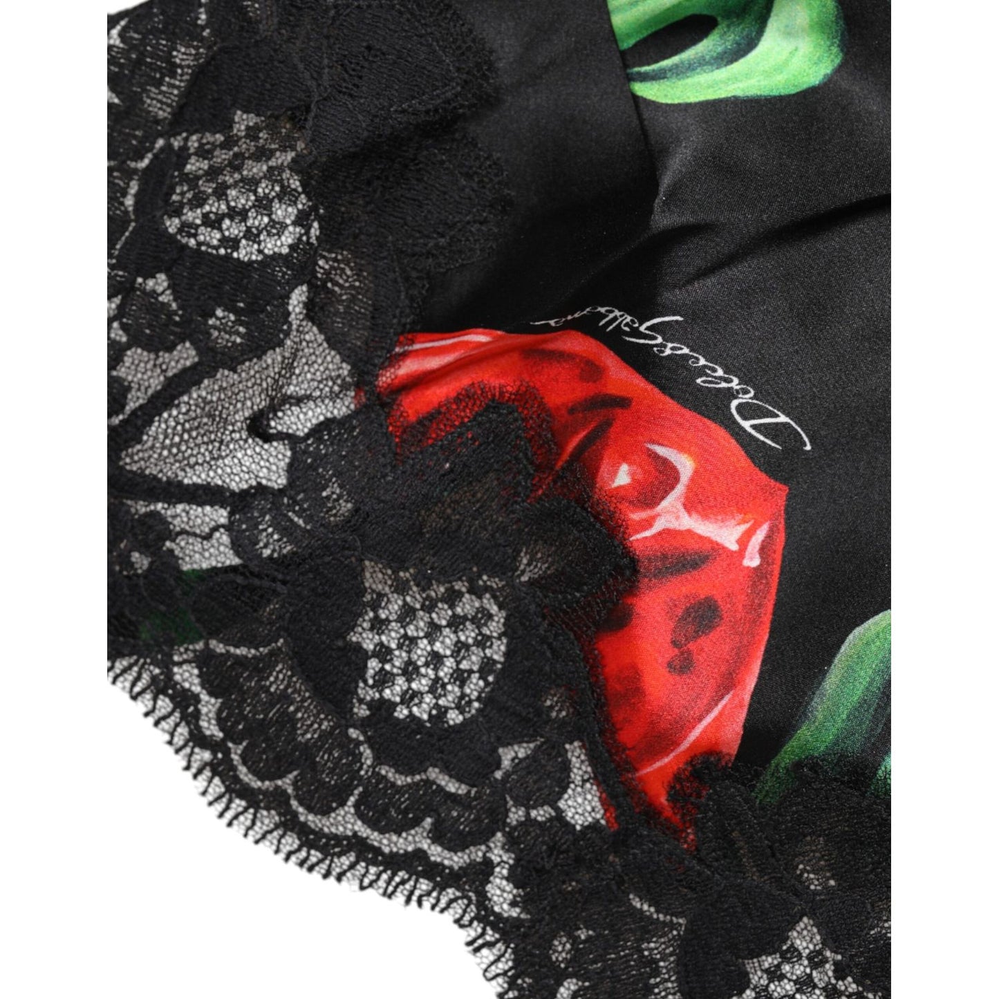 Dolce & Gabbana Multicolor Floral Silk Tank Lingerie Underwear