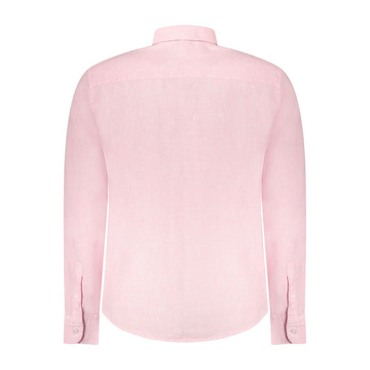 North Sails Pink Linen Shirt NO-38901-XXL