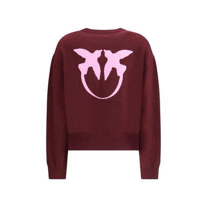 PINKO Bordeaux Wool Sweatshirt