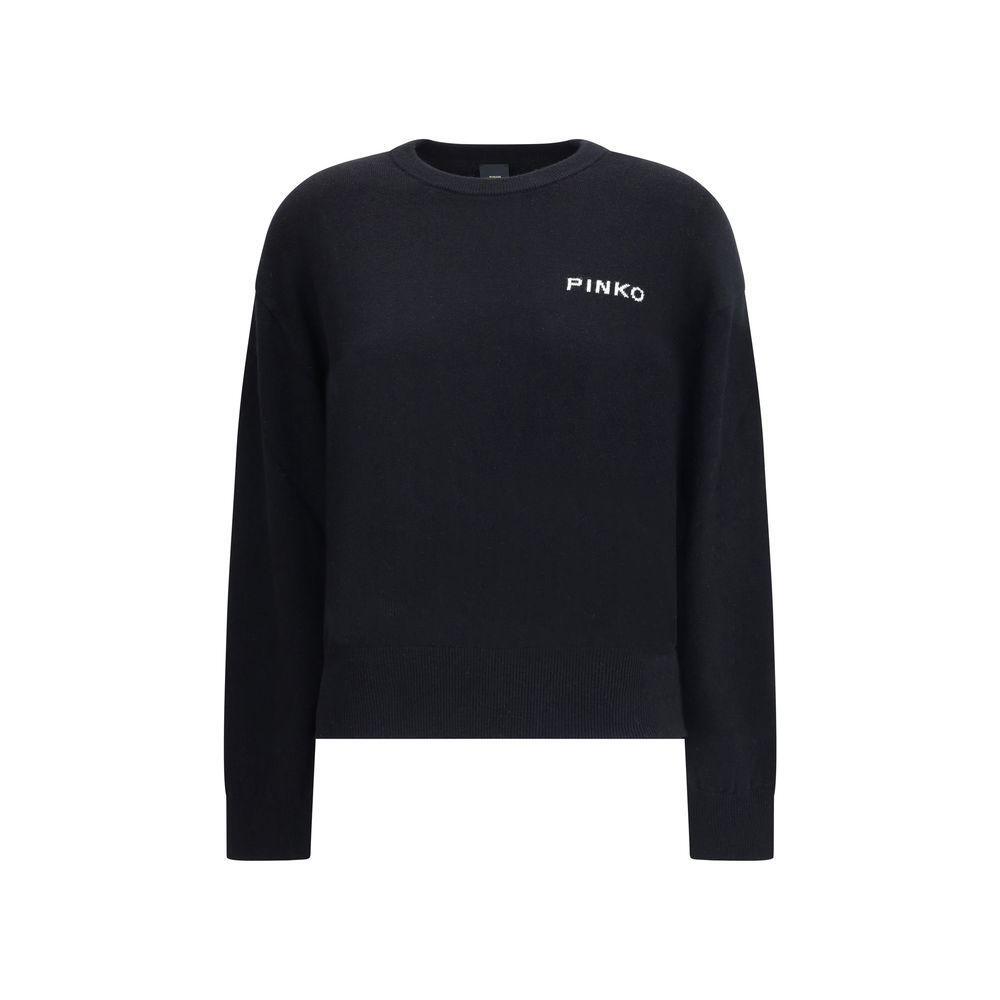 PINKO Black Wool Sweatshirt