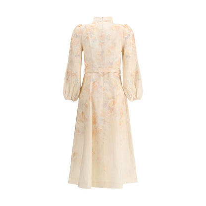 Zimmermann Multicolor Linen Casual Dress
