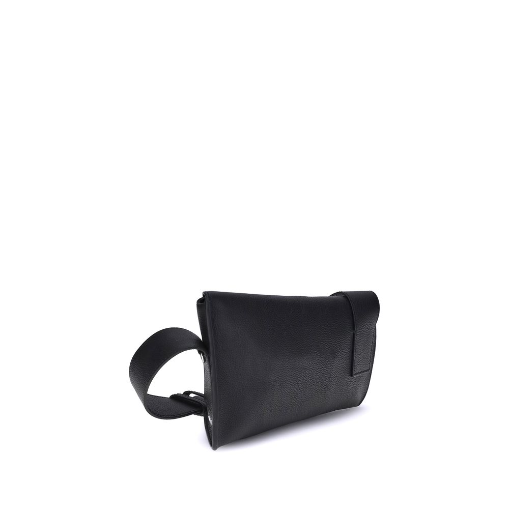 Alexander McQueen Black Calf Leather Bos Taurus Shoulder Bag Alexander McQueen