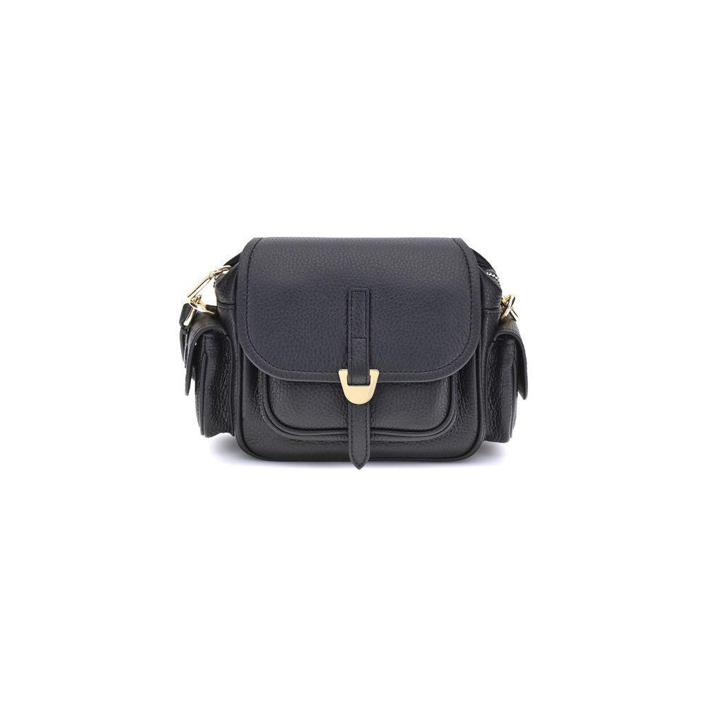 Front view with bag zipped and handles upright.