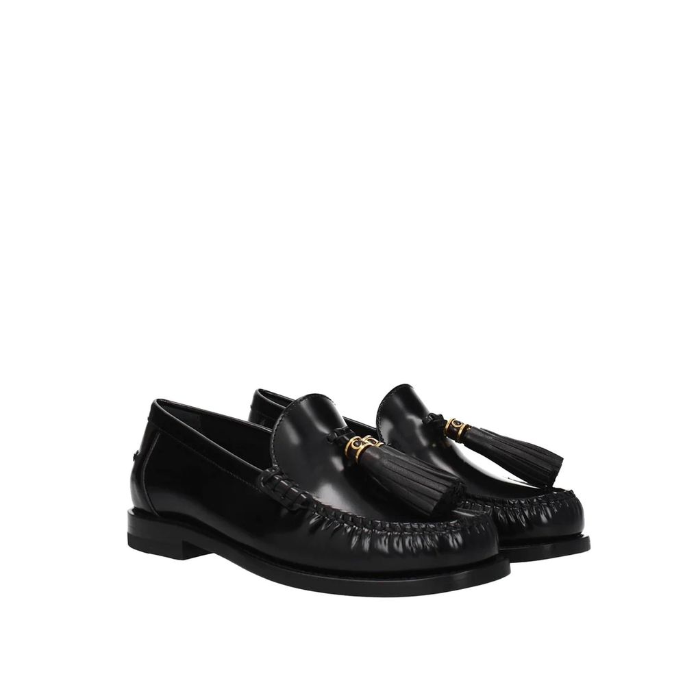 Dior Black Calfskin Slip-On Loafers