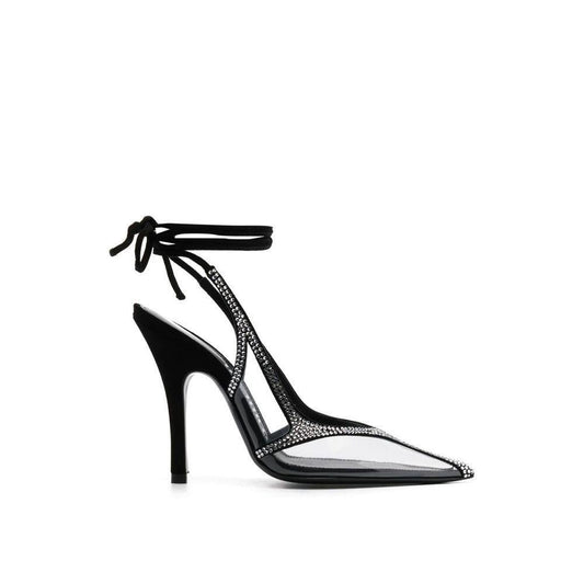 The Attico Venus Chrome Slingback Pumps TH-8850332614868-EU39/US9