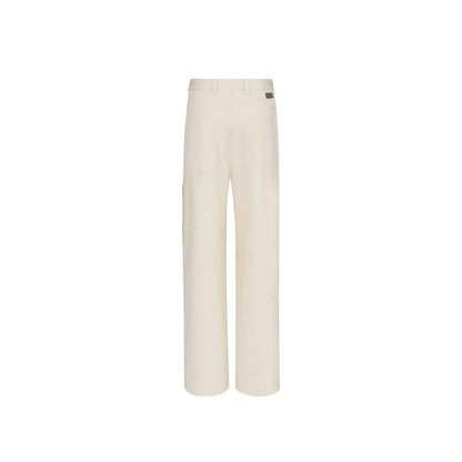 Dior White Cashmere Chino Pants