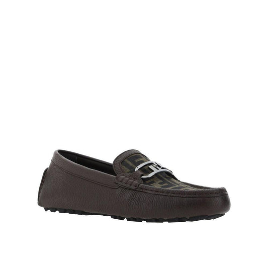 Fendi Leather Monogram Loafers FE-8735472812244-EU40/US7
