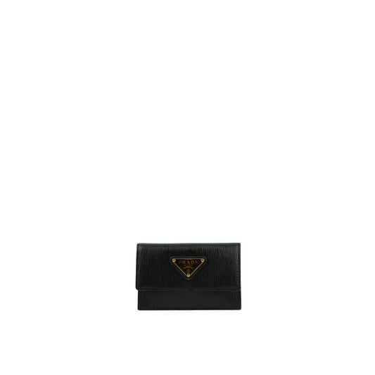 Prada Black Calfskin Cardholder