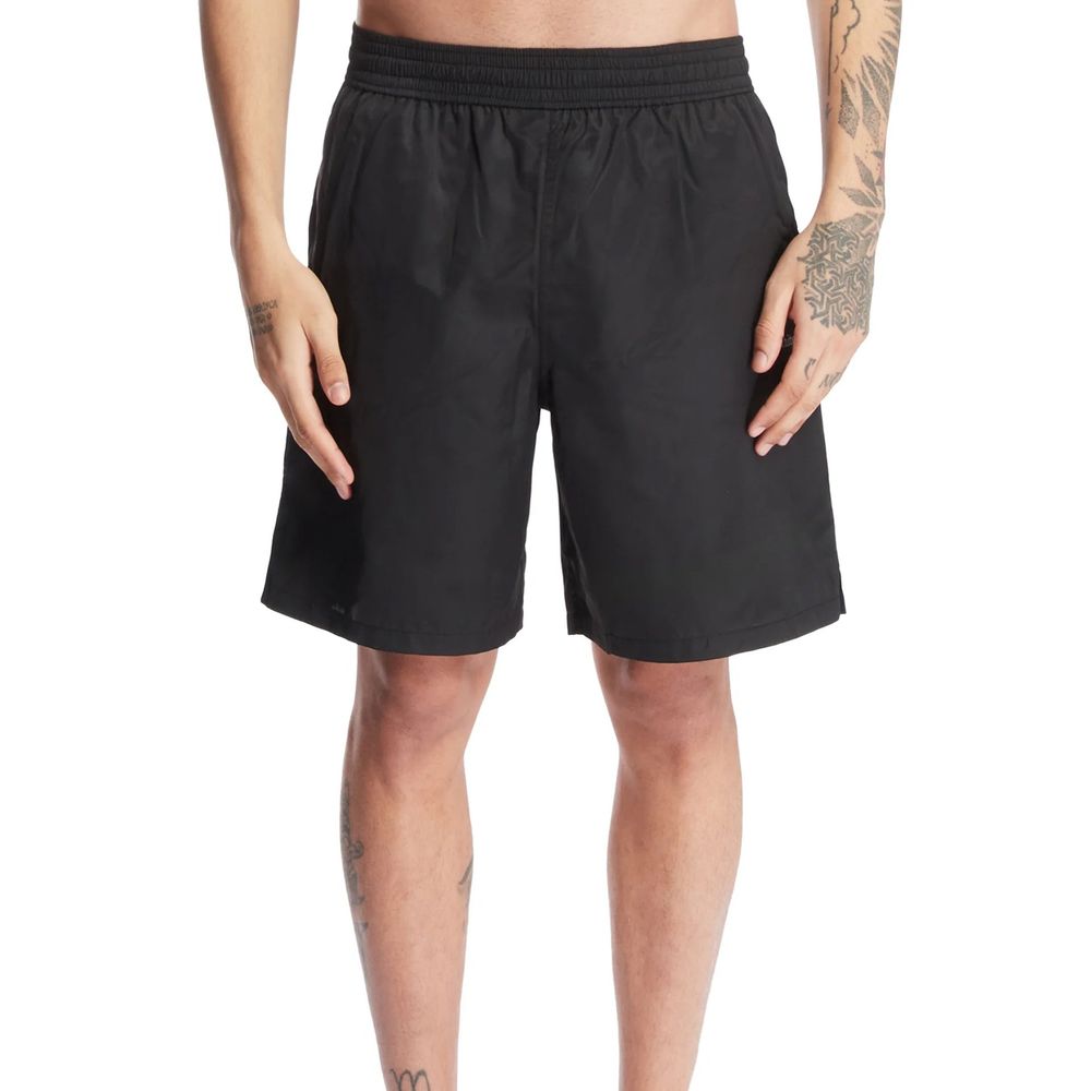 Off-White Black Polyester Swim Shorts