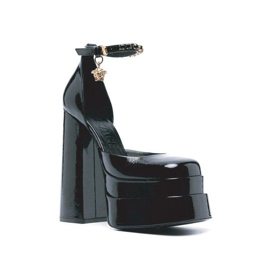 Versace Leather Platform Sandals VE-8736634175700-EU36/US6
