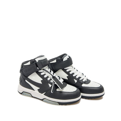 Off-White Black Calfskin Athletic Sneakers