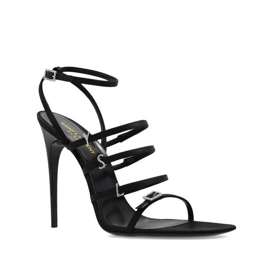 Saint Laurent Jerry Satin Sandals SA-8736563527892-EU36/US6