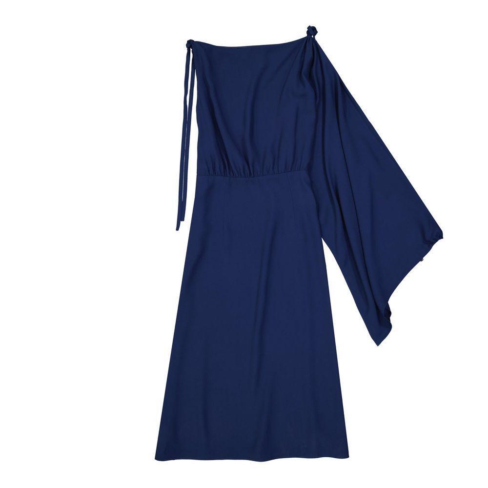 Prada Flared One Sleeve Midi Dress PR-8736548880596-IT46 | S