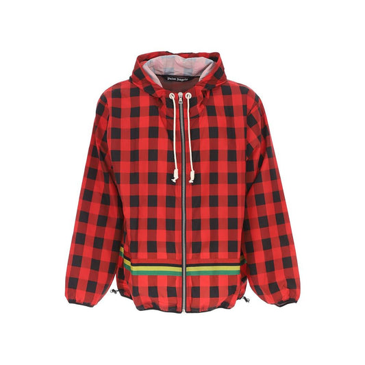 Palm Angels Red Polyester Shell Jacket