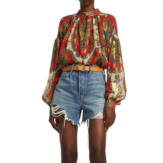 Etro Silk Printed Shirt ET-8736385269972-42