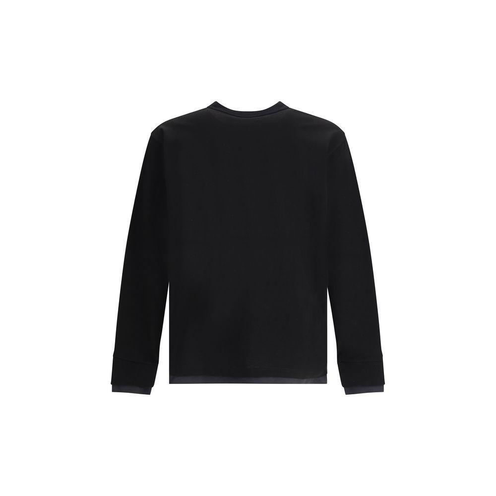 Sacai Black Cotton T-Shirt