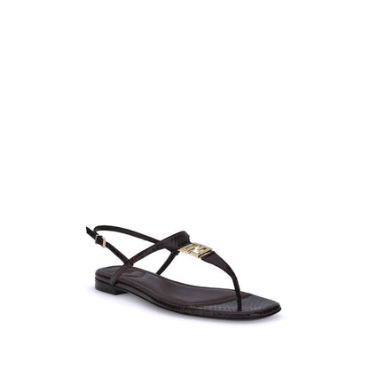 Fendi Multicolor Calf Leather Bos Taurus Sandals