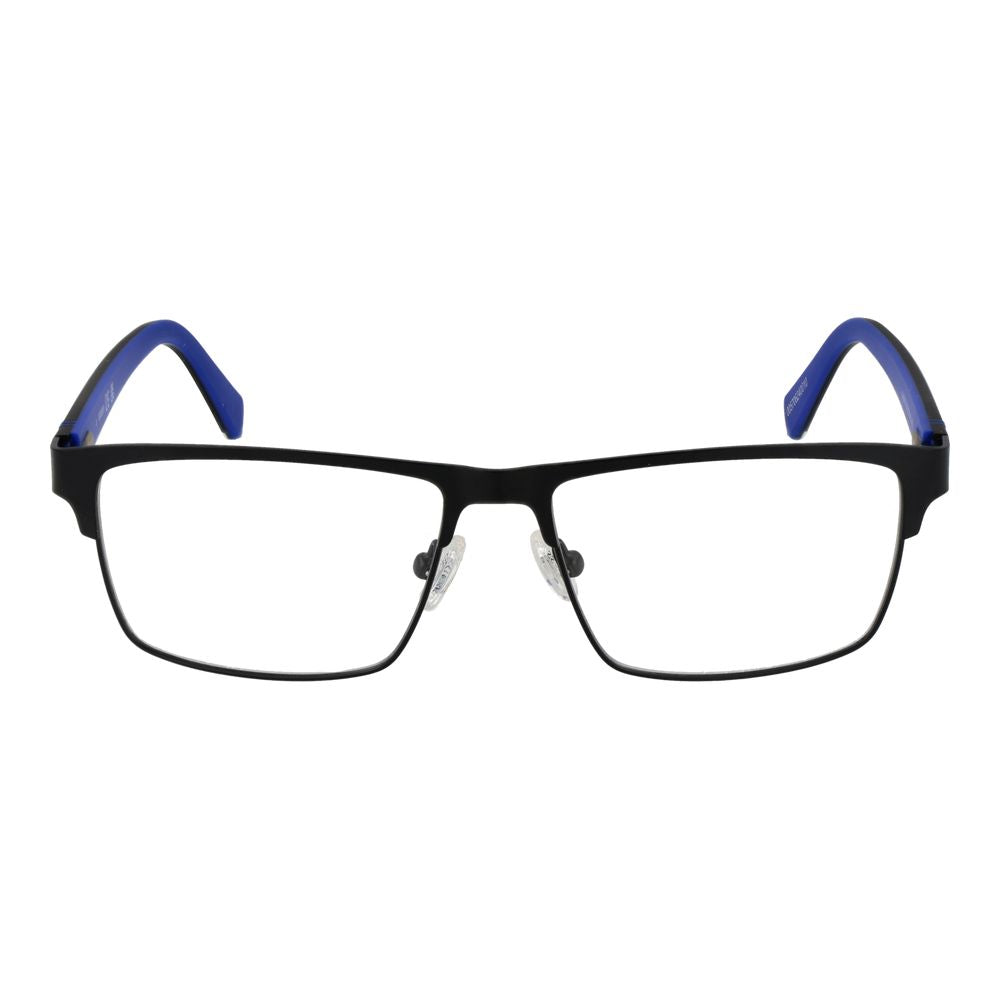 Guess Black Metal Glasses (Frames) full-rim style with demo lenses and browline design for men