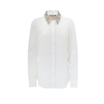 Gucci White Cotton Dress Shirt