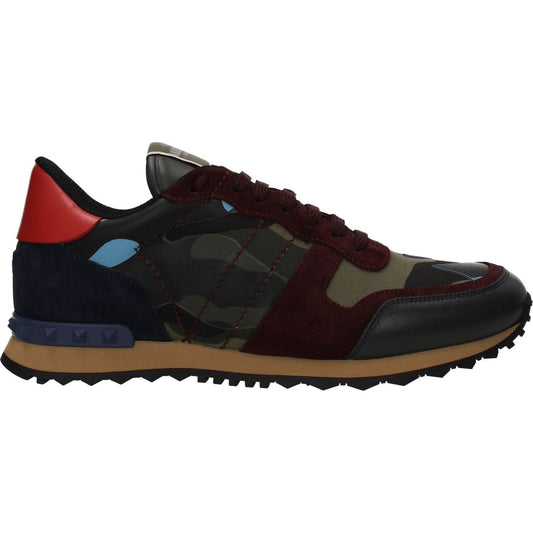 Valentino Garavani Green Leather Athletic Sneakers