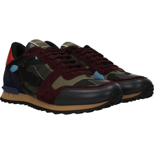 Valentino Garavani Green Leather Athletic Sneakers