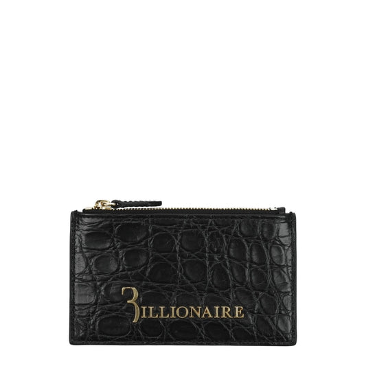 Billionaire Italian Couture Black Crocodile Cardholders BI8547163570441BT