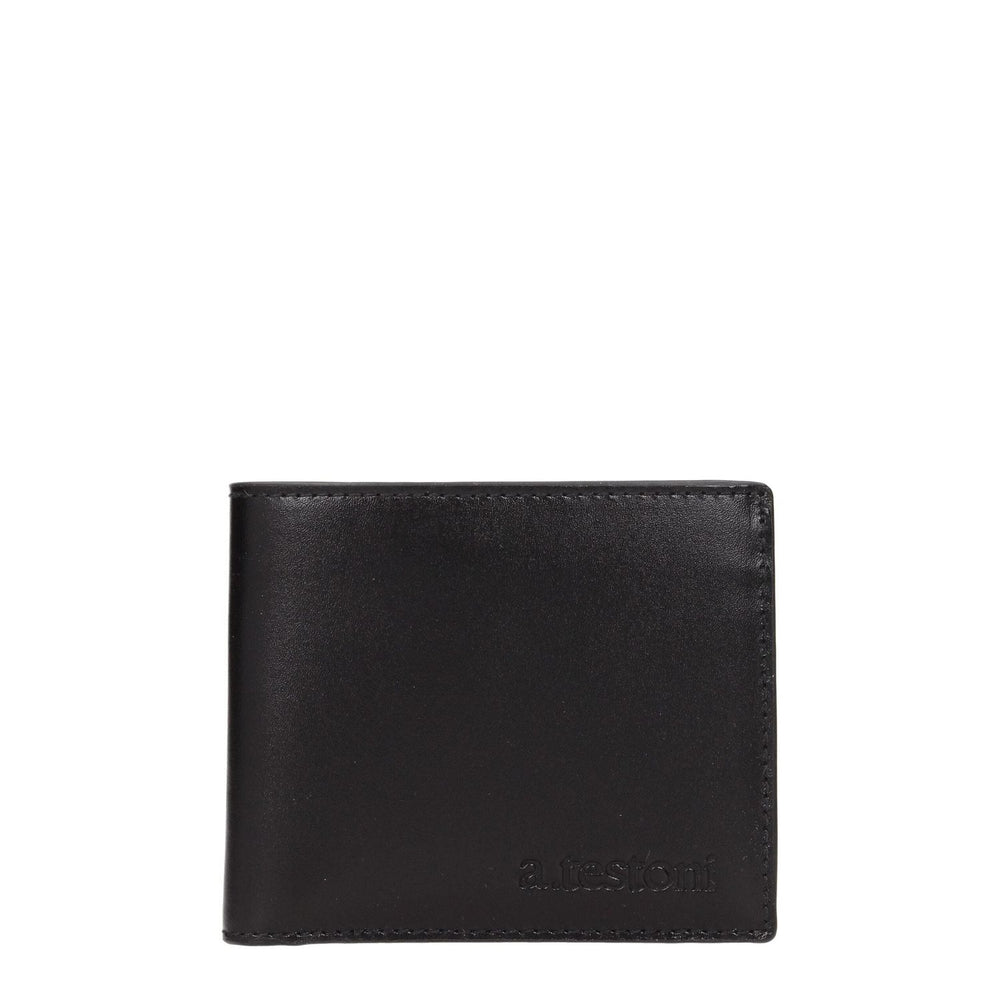 Testoni Black Leather Wallets TE8547194863881BT