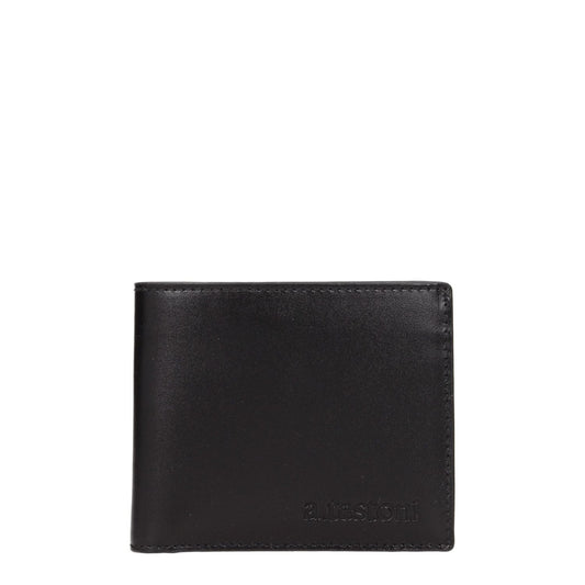 Testoni Black Leather Wallets TE8547194863881BT