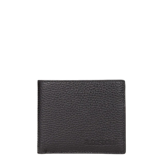 Testoni Black Leather Wallets TE8547194929417BT