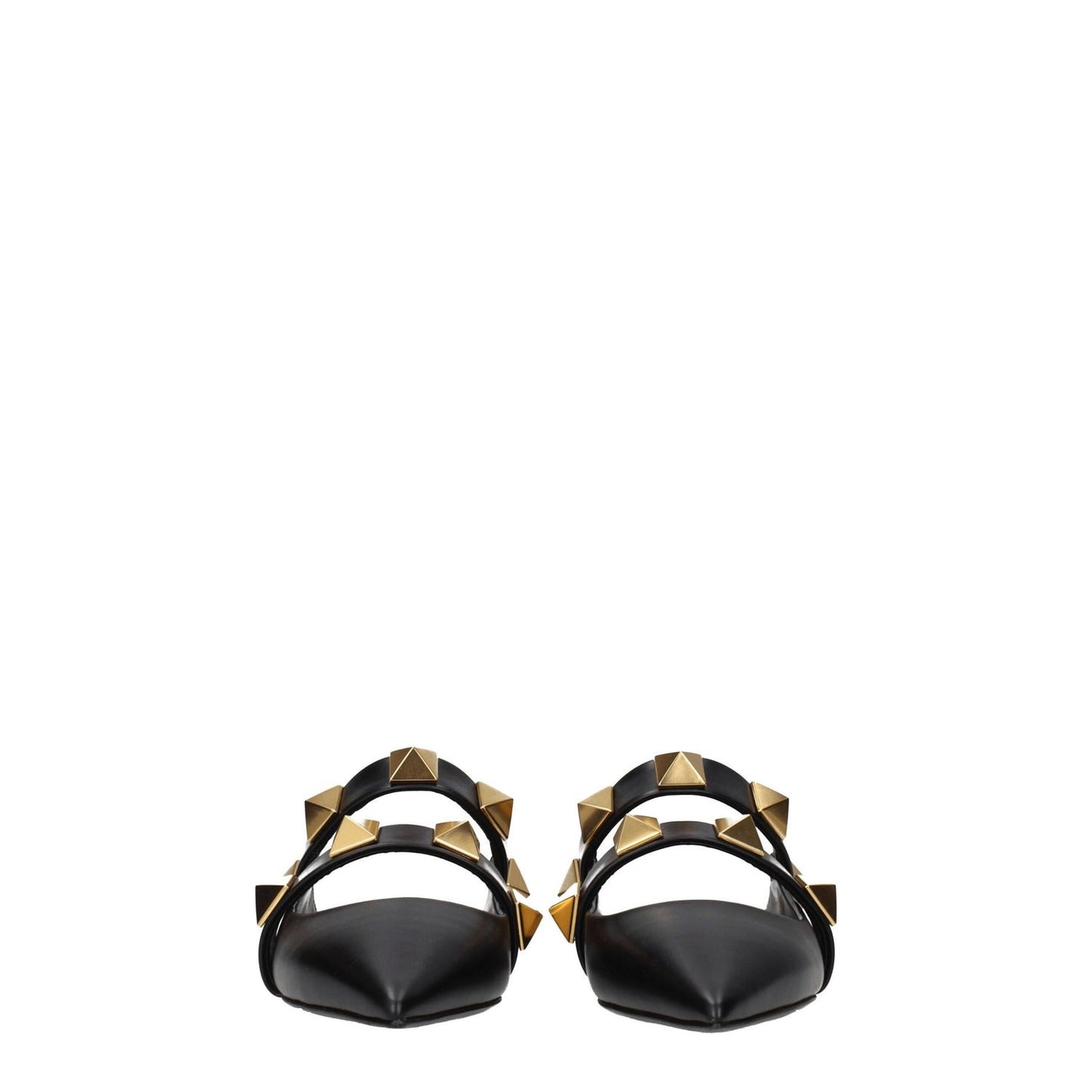 Valentino Garavani Black Leather Mules
