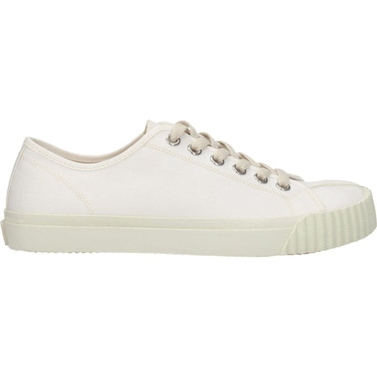 Maison Margiela White Fabric Low Tops