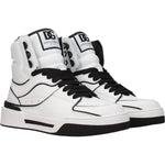 Dolce & Gabbana White Leather High Tops DO-8547221438729-EU41.5/US8.5
