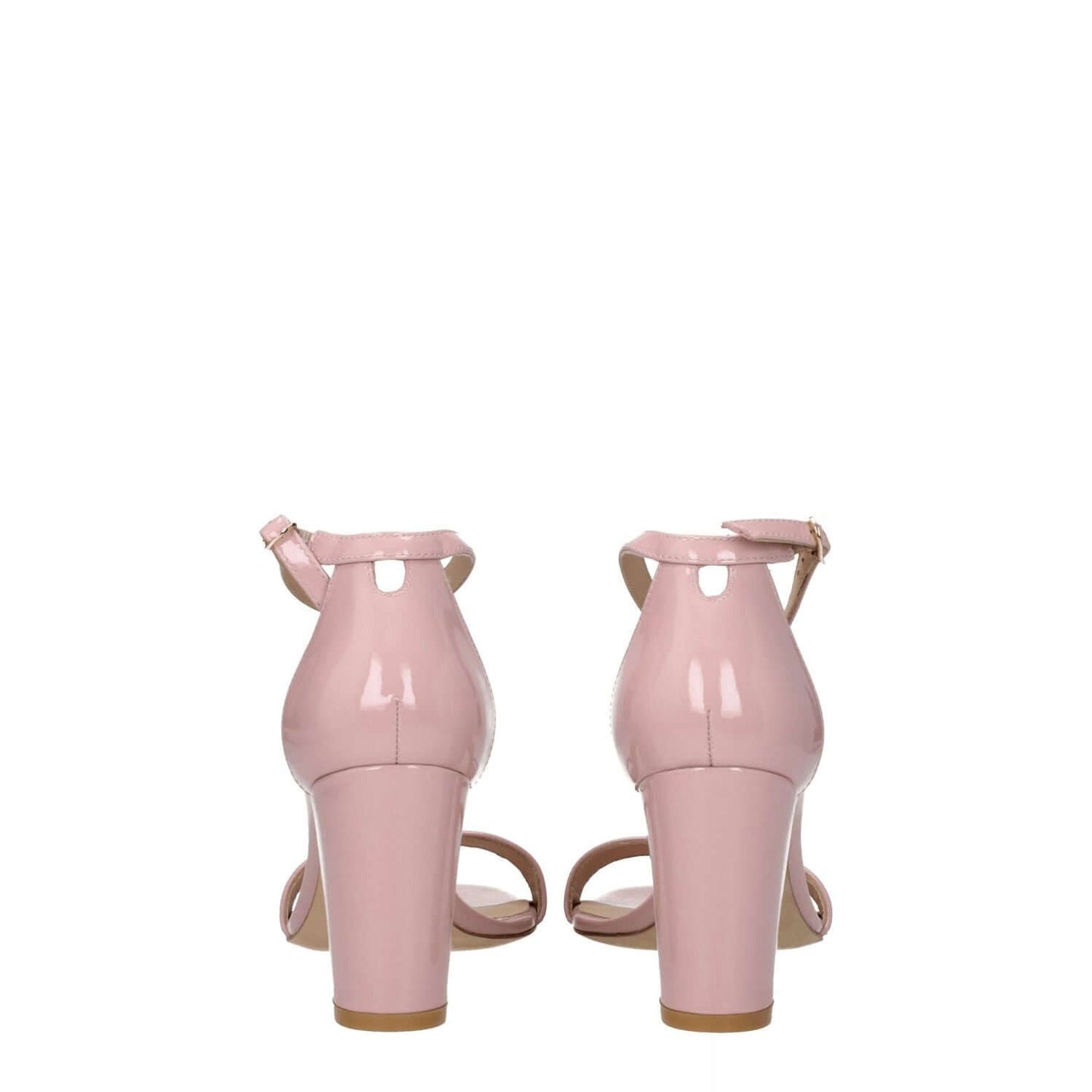 Stuart Weitzman Pink Leather Stiletto Heel Sandals