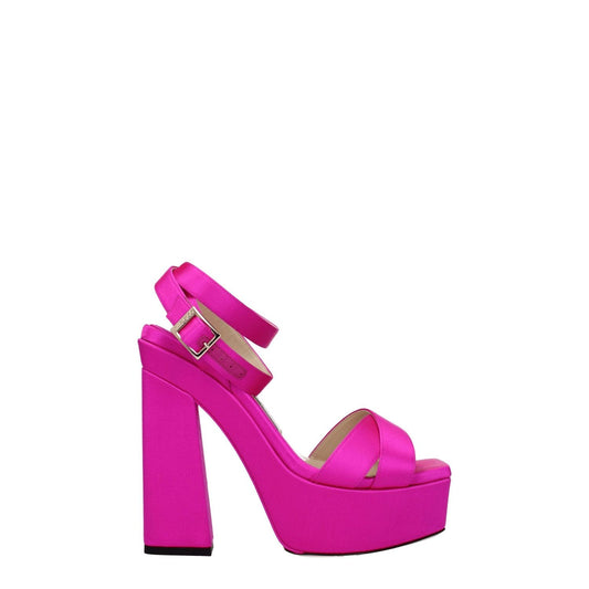 Jimmy Choo Pink Satin Platforms JI-8547462086921-EU36/US6